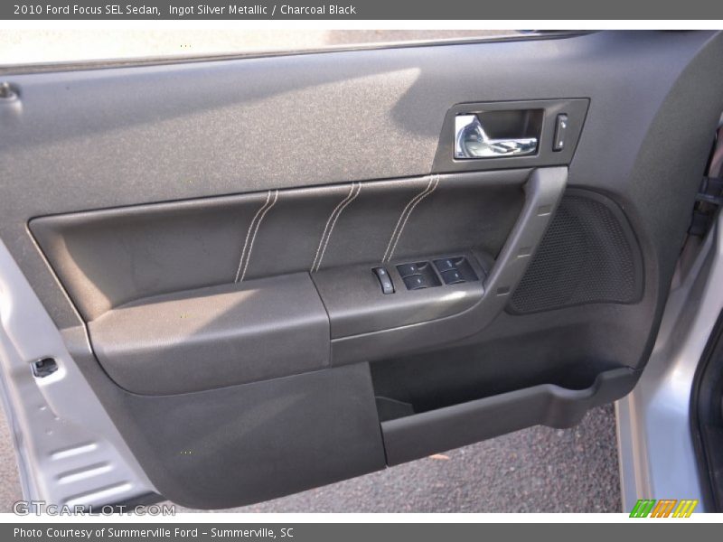 Ingot Silver Metallic / Charcoal Black 2010 Ford Focus SEL Sedan