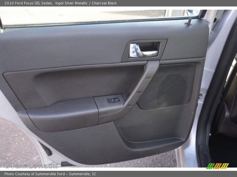 Ingot Silver Metallic / Charcoal Black 2010 Ford Focus SEL Sedan