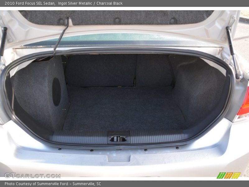 Ingot Silver Metallic / Charcoal Black 2010 Ford Focus SEL Sedan