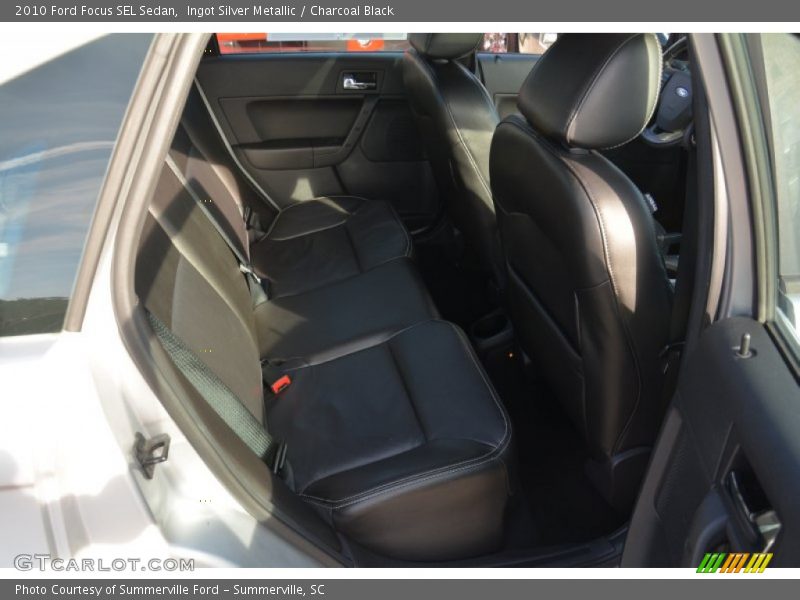 Ingot Silver Metallic / Charcoal Black 2010 Ford Focus SEL Sedan