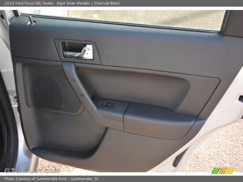 Ingot Silver Metallic / Charcoal Black 2010 Ford Focus SEL Sedan