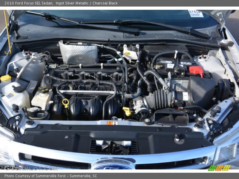 Ingot Silver Metallic / Charcoal Black 2010 Ford Focus SEL Sedan