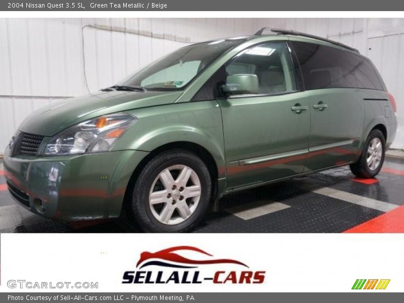 Green Tea Metallic / Beige 2004 Nissan Quest 3.5 SL