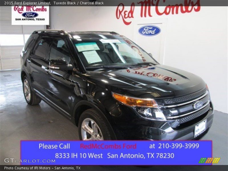 Tuxedo Black / Charcoal Black 2015 Ford Explorer Limited
