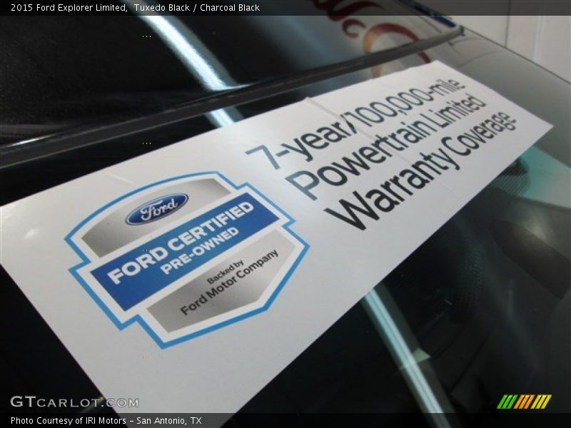 Tuxedo Black / Charcoal Black 2015 Ford Explorer Limited
