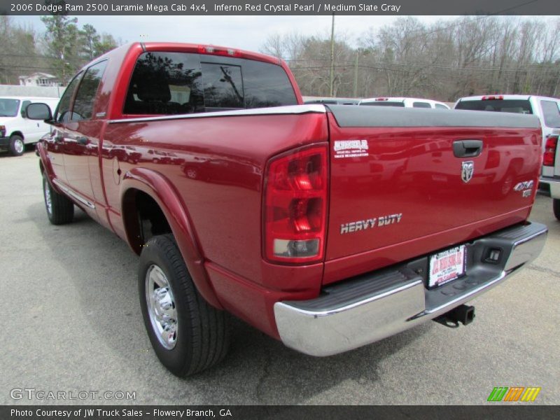 Inferno Red Crystal Pearl / Medium Slate Gray 2006 Dodge Ram 2500 Laramie Mega Cab 4x4