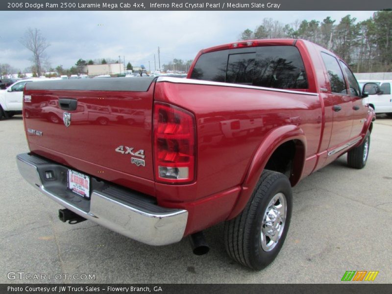 Inferno Red Crystal Pearl / Medium Slate Gray 2006 Dodge Ram 2500 Laramie Mega Cab 4x4