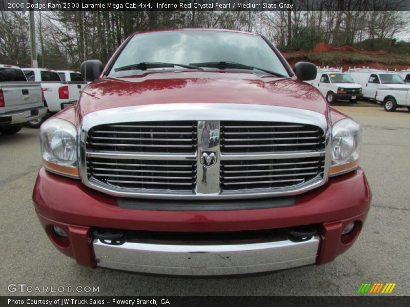 Inferno Red Crystal Pearl / Medium Slate Gray 2006 Dodge Ram 2500 Laramie Mega Cab 4x4