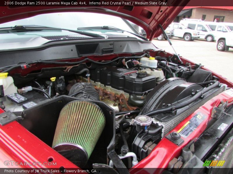 Inferno Red Crystal Pearl / Medium Slate Gray 2006 Dodge Ram 2500 Laramie Mega Cab 4x4