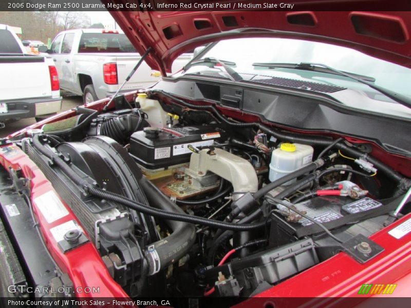 Inferno Red Crystal Pearl / Medium Slate Gray 2006 Dodge Ram 2500 Laramie Mega Cab 4x4