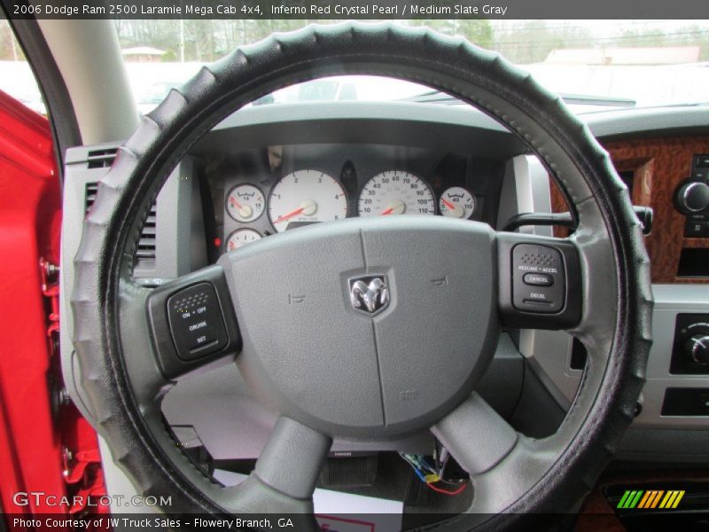 Inferno Red Crystal Pearl / Medium Slate Gray 2006 Dodge Ram 2500 Laramie Mega Cab 4x4