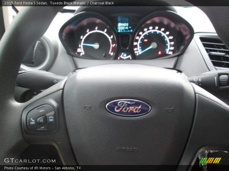 Tuxedo Black Metallic / Charcoal Black 2015 Ford Fiesta S Sedan