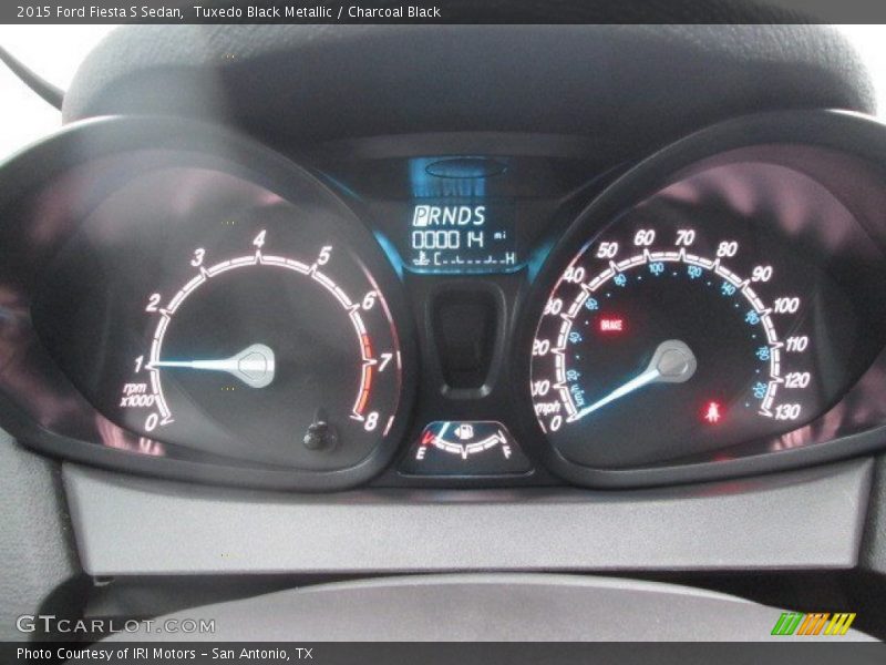 Tuxedo Black Metallic / Charcoal Black 2015 Ford Fiesta S Sedan