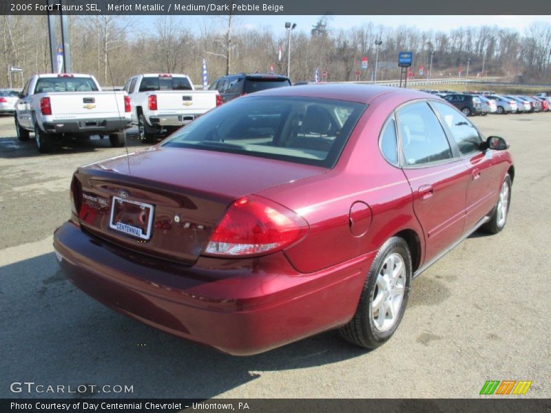 Merlot Metallic / Medium/Dark Pebble Beige 2006 Ford Taurus SEL