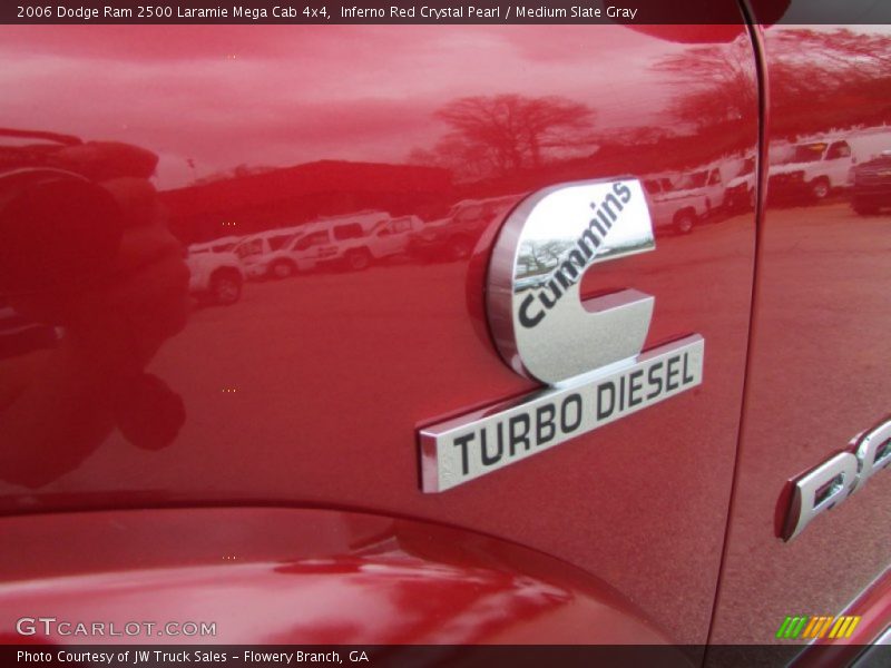 Inferno Red Crystal Pearl / Medium Slate Gray 2006 Dodge Ram 2500 Laramie Mega Cab 4x4