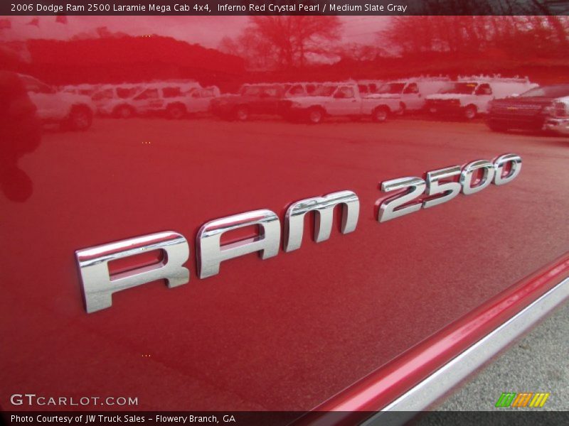 Inferno Red Crystal Pearl / Medium Slate Gray 2006 Dodge Ram 2500 Laramie Mega Cab 4x4