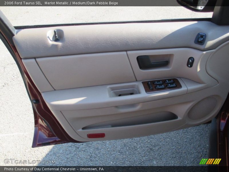 Merlot Metallic / Medium/Dark Pebble Beige 2006 Ford Taurus SEL