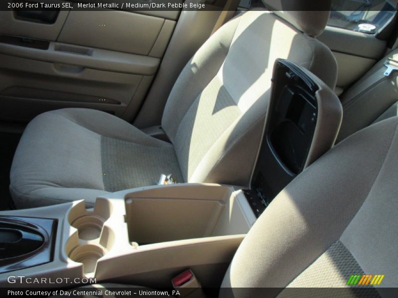 Merlot Metallic / Medium/Dark Pebble Beige 2006 Ford Taurus SEL