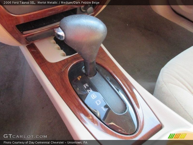Merlot Metallic / Medium/Dark Pebble Beige 2006 Ford Taurus SEL