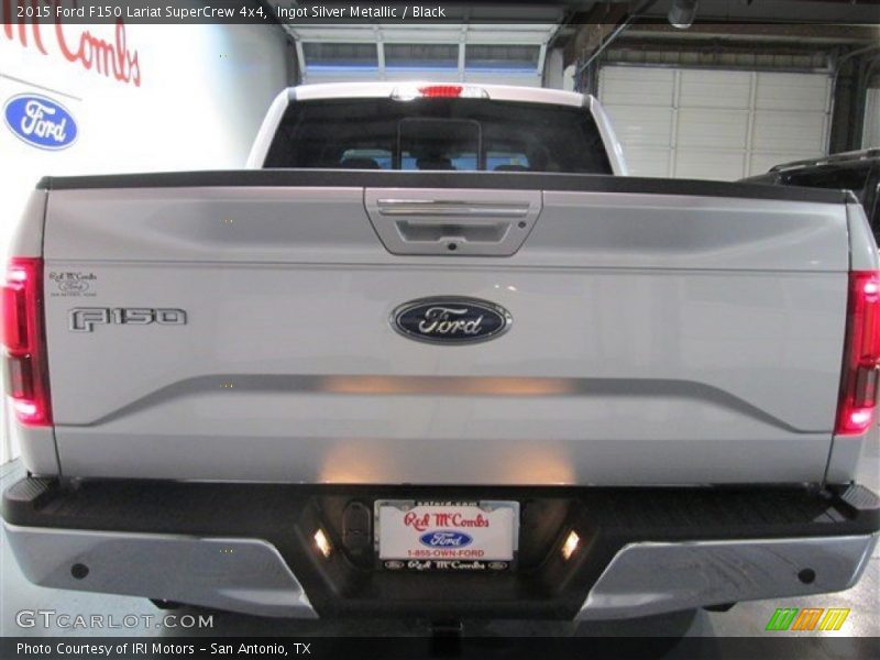 Ingot Silver Metallic / Black 2015 Ford F150 Lariat SuperCrew 4x4