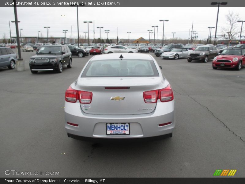 Silver Ice Metallic / Jet Black/Titanium 2014 Chevrolet Malibu LS