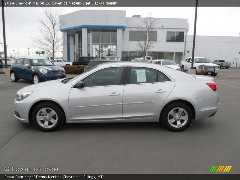 Silver Ice Metallic / Jet Black/Titanium 2014 Chevrolet Malibu LS