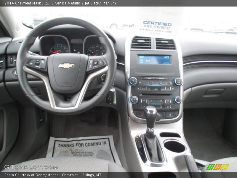 Silver Ice Metallic / Jet Black/Titanium 2014 Chevrolet Malibu LS