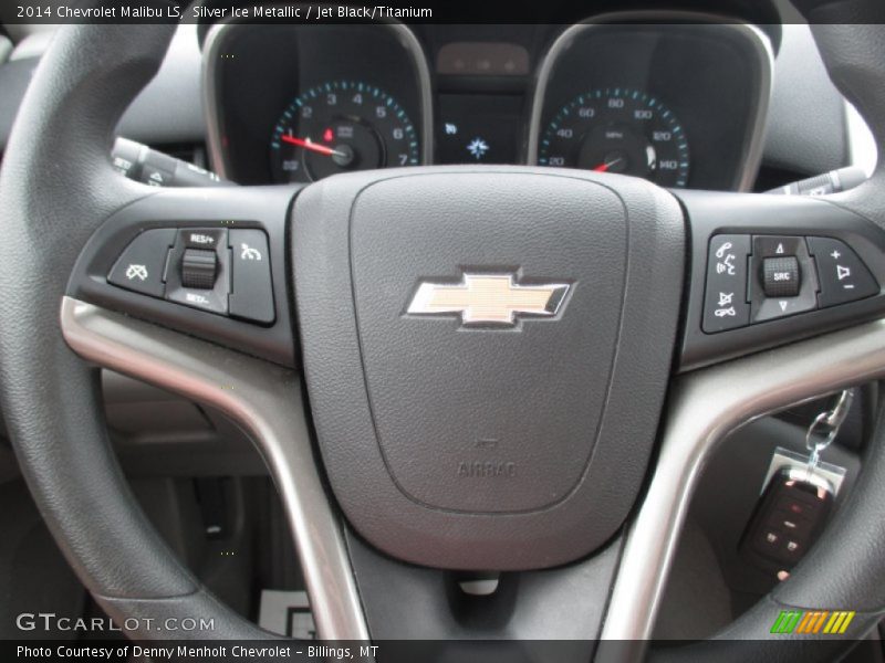 Silver Ice Metallic / Jet Black/Titanium 2014 Chevrolet Malibu LS