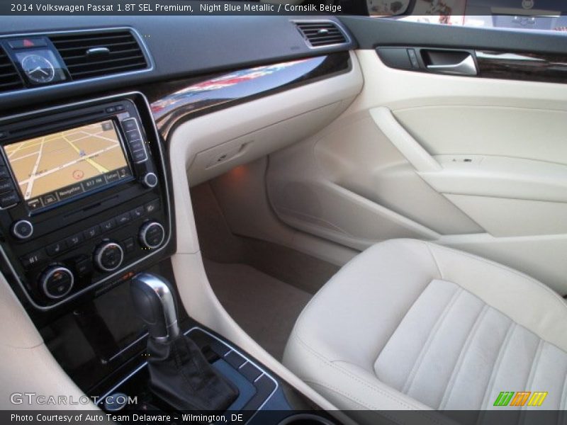 Night Blue Metallic / Cornsilk Beige 2014 Volkswagen Passat 1.8T SEL Premium
