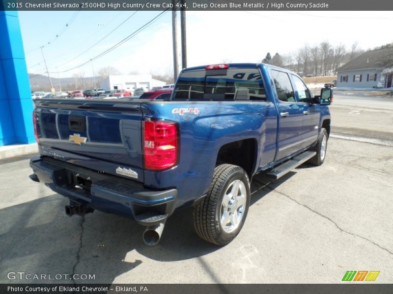 Deep Ocean Blue Metallic / High Country Saddle 2015 Chevrolet Silverado 2500HD High Country Crew Cab 4x4