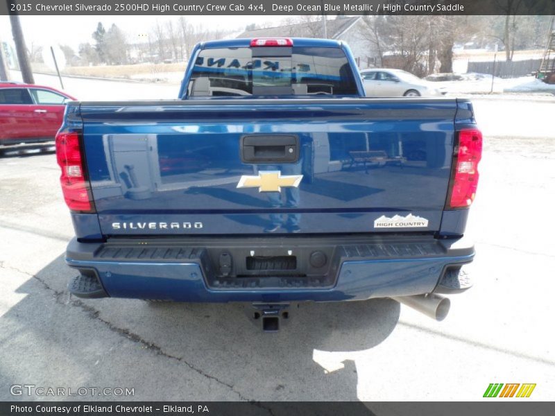 Deep Ocean Blue Metallic / High Country Saddle 2015 Chevrolet Silverado 2500HD High Country Crew Cab 4x4