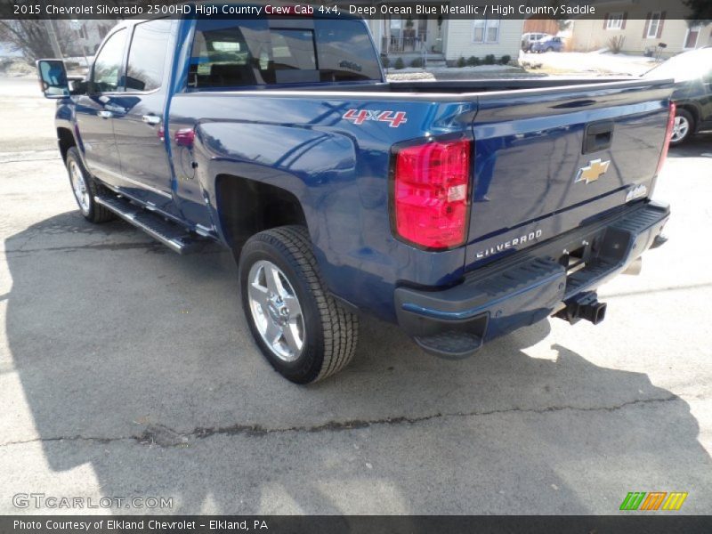 Deep Ocean Blue Metallic / High Country Saddle 2015 Chevrolet Silverado 2500HD High Country Crew Cab 4x4