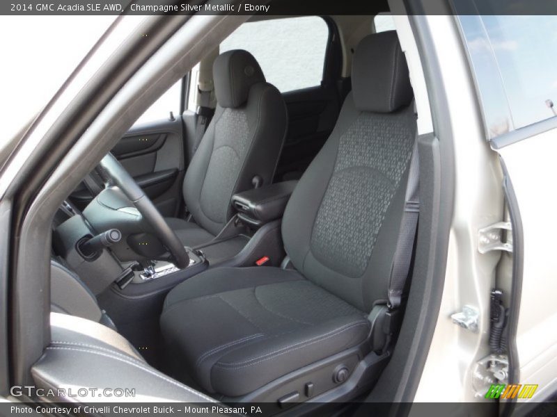 Champagne Silver Metallic / Ebony 2014 GMC Acadia SLE AWD