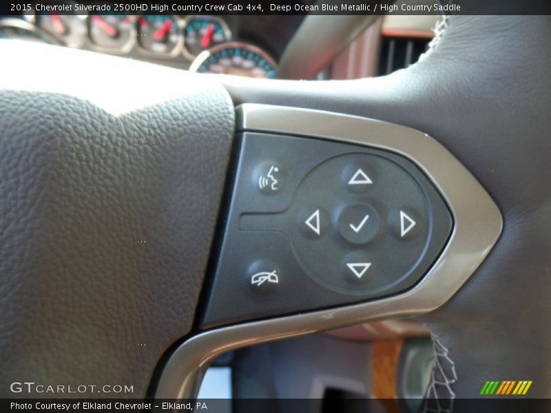 Deep Ocean Blue Metallic / High Country Saddle 2015 Chevrolet Silverado 2500HD High Country Crew Cab 4x4
