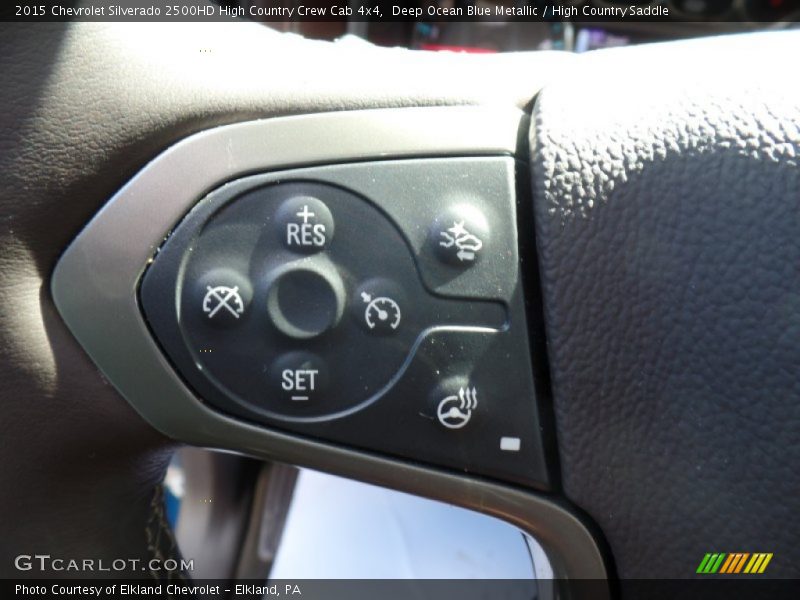 Deep Ocean Blue Metallic / High Country Saddle 2015 Chevrolet Silverado 2500HD High Country Crew Cab 4x4