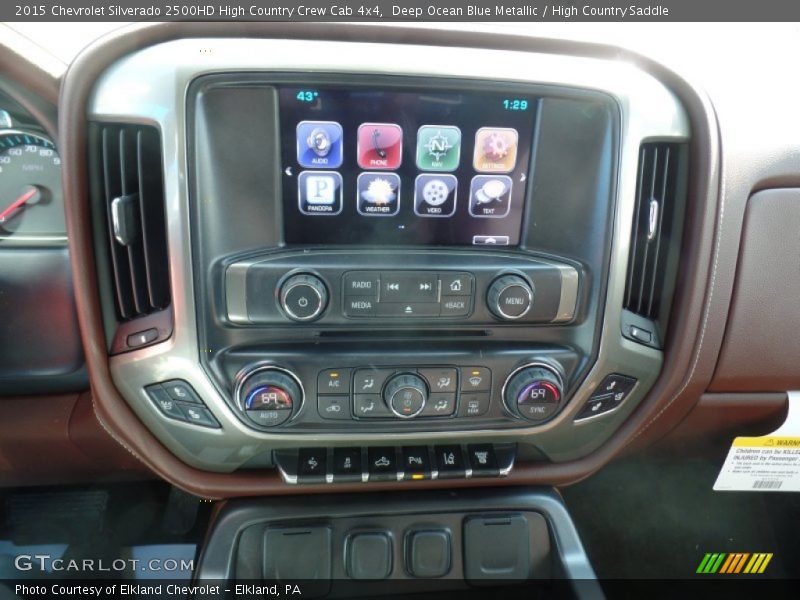 Controls of 2015 Silverado 2500HD High Country Crew Cab 4x4
