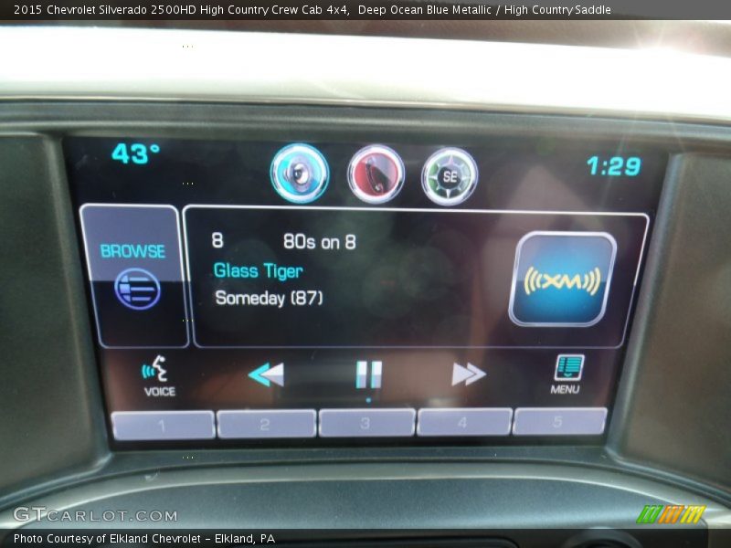 Deep Ocean Blue Metallic / High Country Saddle 2015 Chevrolet Silverado 2500HD High Country Crew Cab 4x4