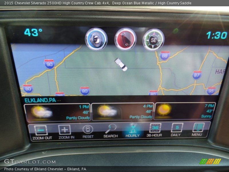 Deep Ocean Blue Metallic / High Country Saddle 2015 Chevrolet Silverado 2500HD High Country Crew Cab 4x4