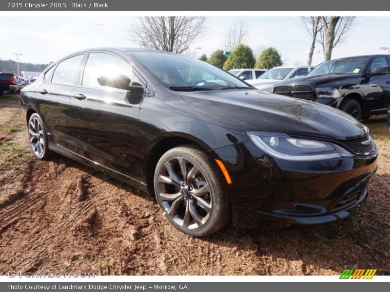 Black / Black 2015 Chrysler 200 S
