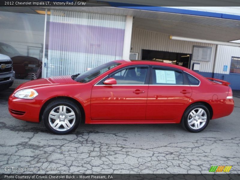 Victory Red / Gray 2012 Chevrolet Impala LT