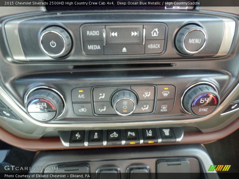 Controls of 2015 Silverado 2500HD High Country Crew Cab 4x4