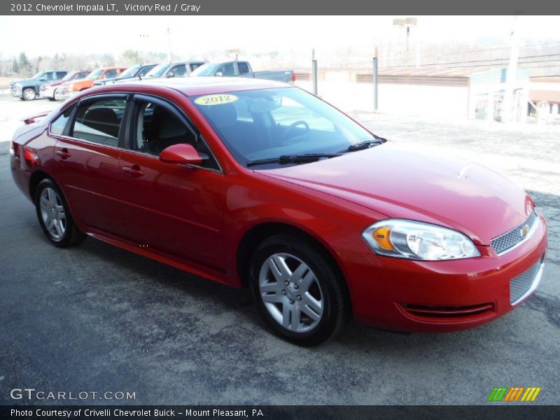 Victory Red / Gray 2012 Chevrolet Impala LT
