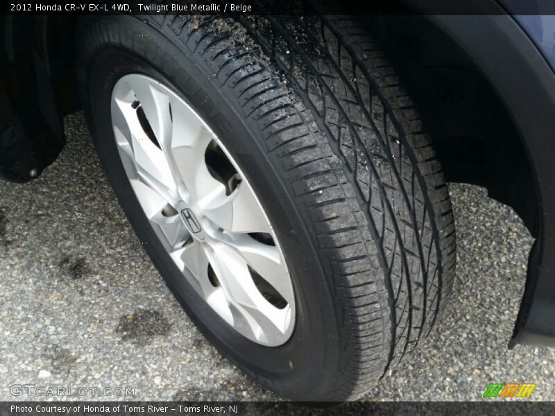 Twilight Blue Metallic / Beige 2012 Honda CR-V EX-L 4WD