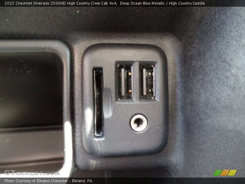 Deep Ocean Blue Metallic / High Country Saddle 2015 Chevrolet Silverado 2500HD High Country Crew Cab 4x4