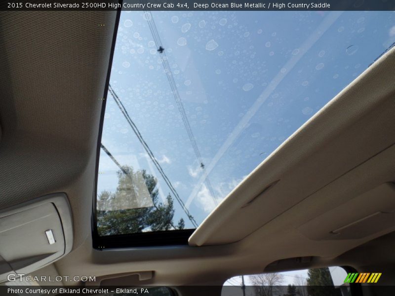 Deep Ocean Blue Metallic / High Country Saddle 2015 Chevrolet Silverado 2500HD High Country Crew Cab 4x4