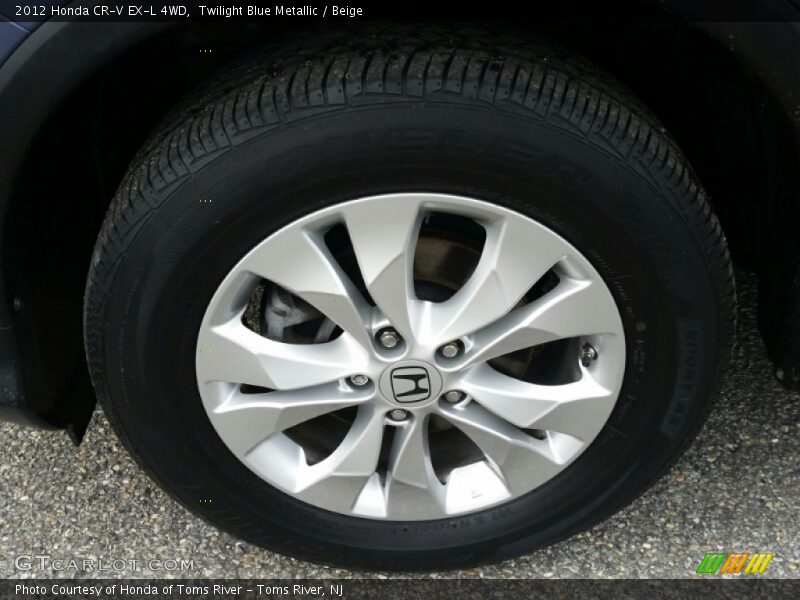Twilight Blue Metallic / Beige 2012 Honda CR-V EX-L 4WD