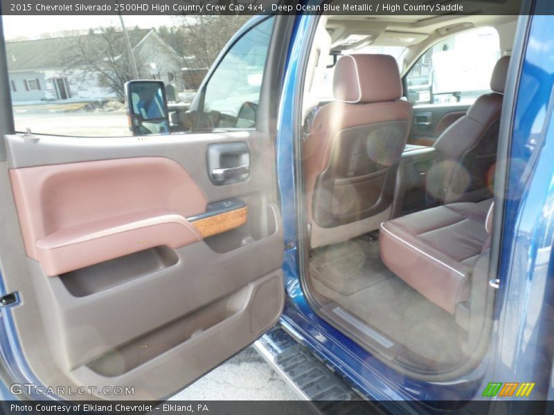 Deep Ocean Blue Metallic / High Country Saddle 2015 Chevrolet Silverado 2500HD High Country Crew Cab 4x4