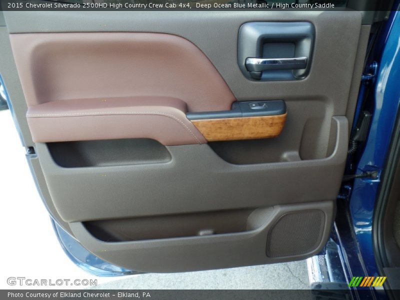 Deep Ocean Blue Metallic / High Country Saddle 2015 Chevrolet Silverado 2500HD High Country Crew Cab 4x4