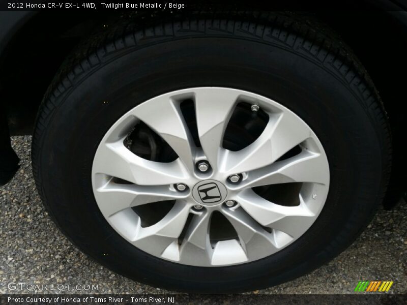 Twilight Blue Metallic / Beige 2012 Honda CR-V EX-L 4WD