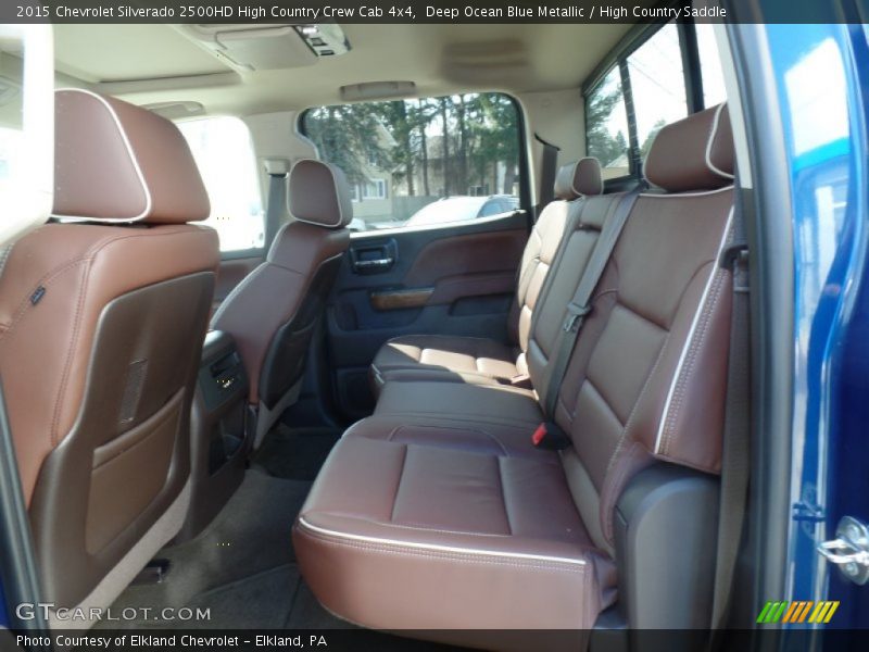 Rear Seat of 2015 Silverado 2500HD High Country Crew Cab 4x4